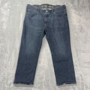 Lee Extreme Motion MVP Jeans Mens 44x29 (41x29) Blue Denim Relaxed Straight Leg